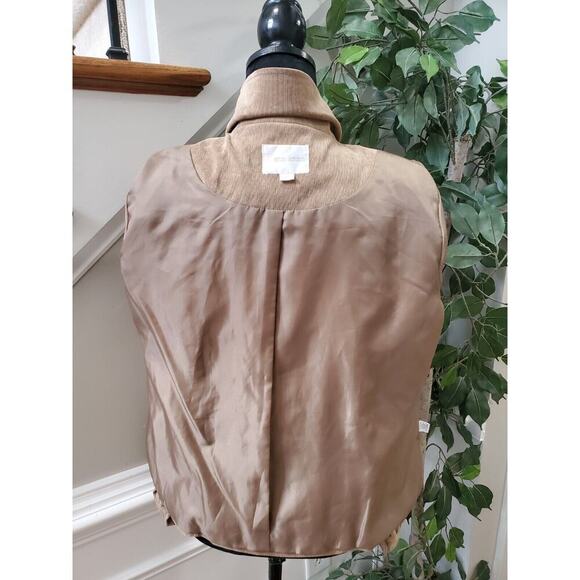 Erin London Womens Brown Single Breasted Three Buttons Front Coat Size Medium - Picture 9 of 13
